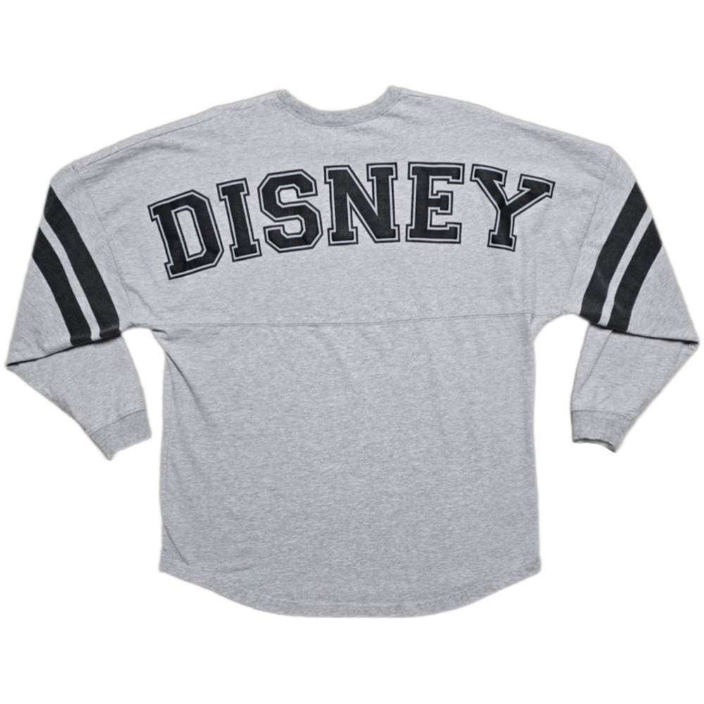 Walt Disney World Spirit Jersey M Gray Iconic Logo Chest Graphic Oversized